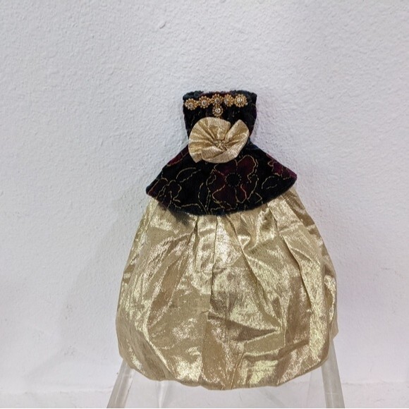 Barbie Gown, Gold Black, Unbranded - Picture 1 of 9